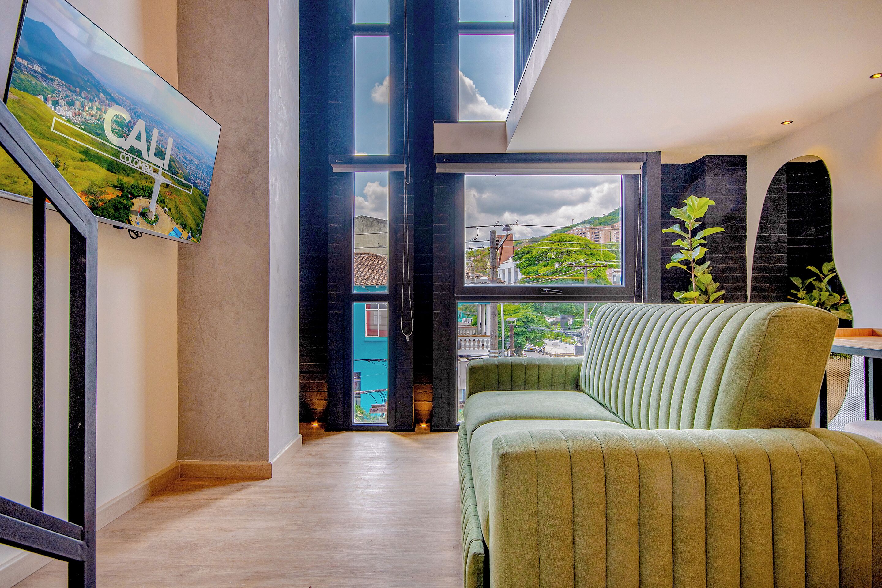 Junior Duplex | Living area | 55-inch Smart TV with digital channels