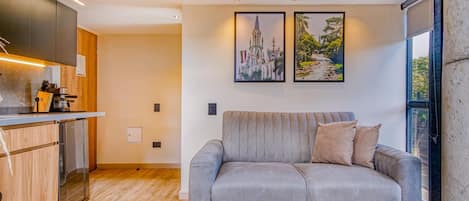 Apartment | Living area | 55-inch Smart TV with digital channels