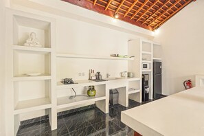 Villa, 3 Bedrooms, Private Pool, Pool View | Private kitchen | Fridge, microwave, stovetop, coffee/tea maker - Tropical Villas Ubud (Jimbaran)