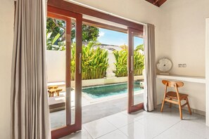 Vila, 3 kamar tidur, kolam renang pribadi, pemandangan kolam renang | Pemandangan dari kamar