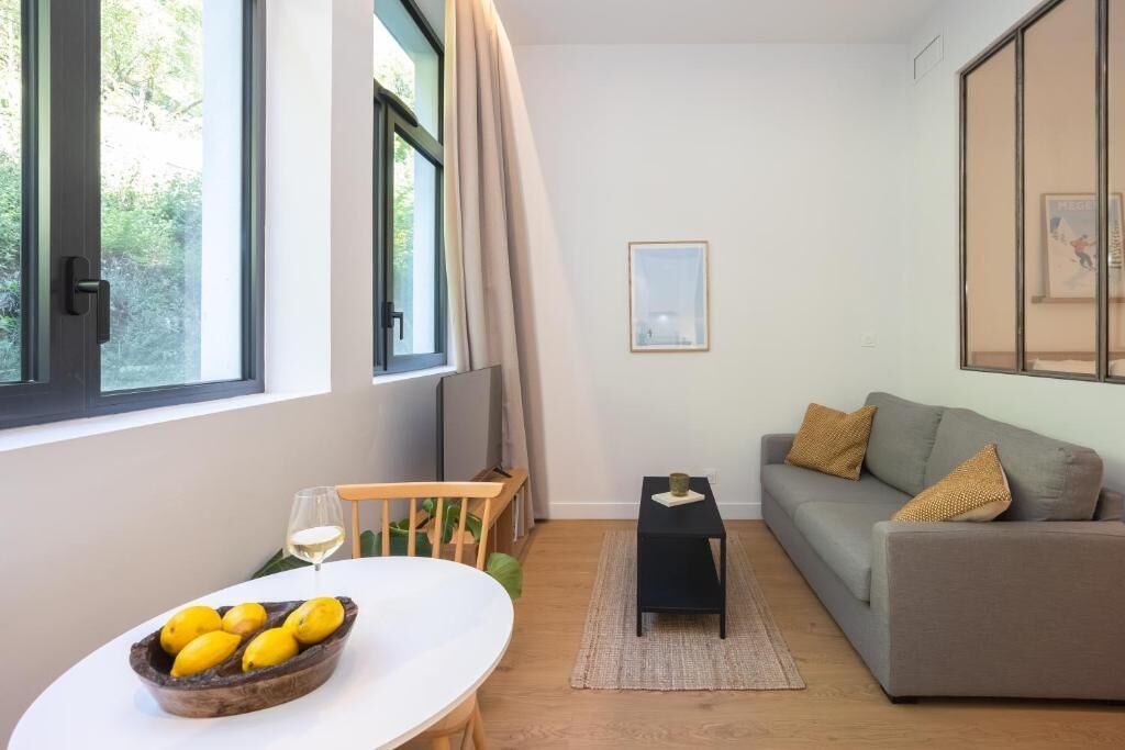 Appartement, uitzicht op tuin | Woonruimte