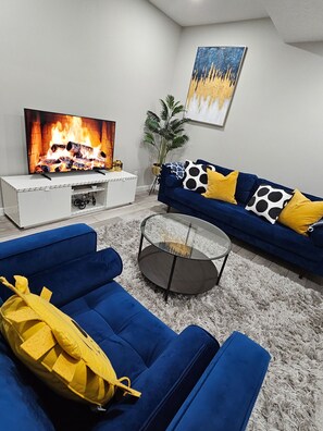 Room, 2 Bedrooms | Living room - Room-cozy 2-bedroom Basement Suite You (Calgary)