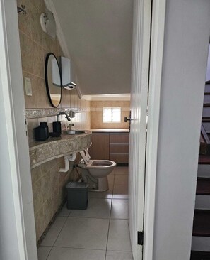 Towels, soap, toilet paper