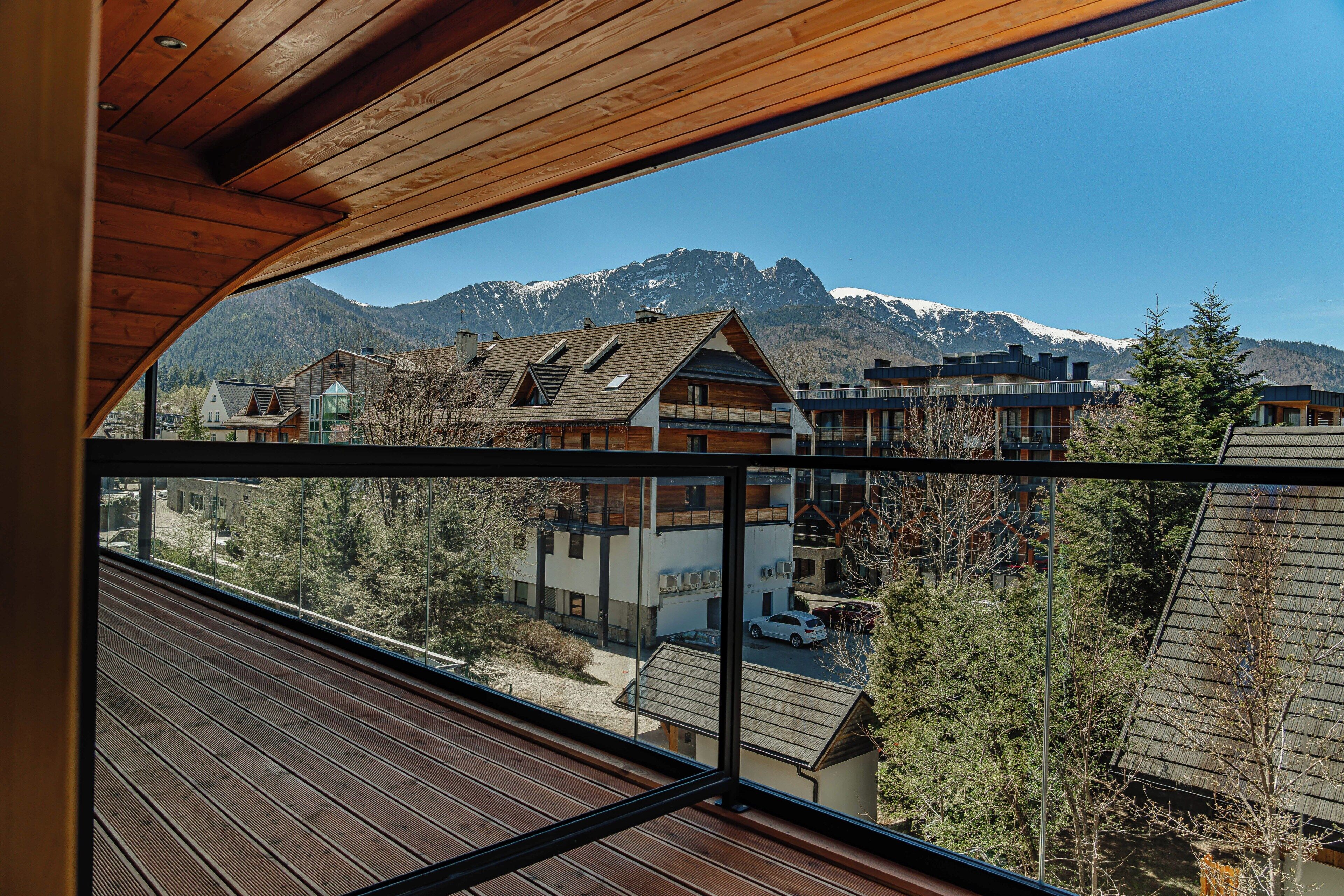 Estudio Confort, para no fumadores, vista a la montaña | Vista del balcón