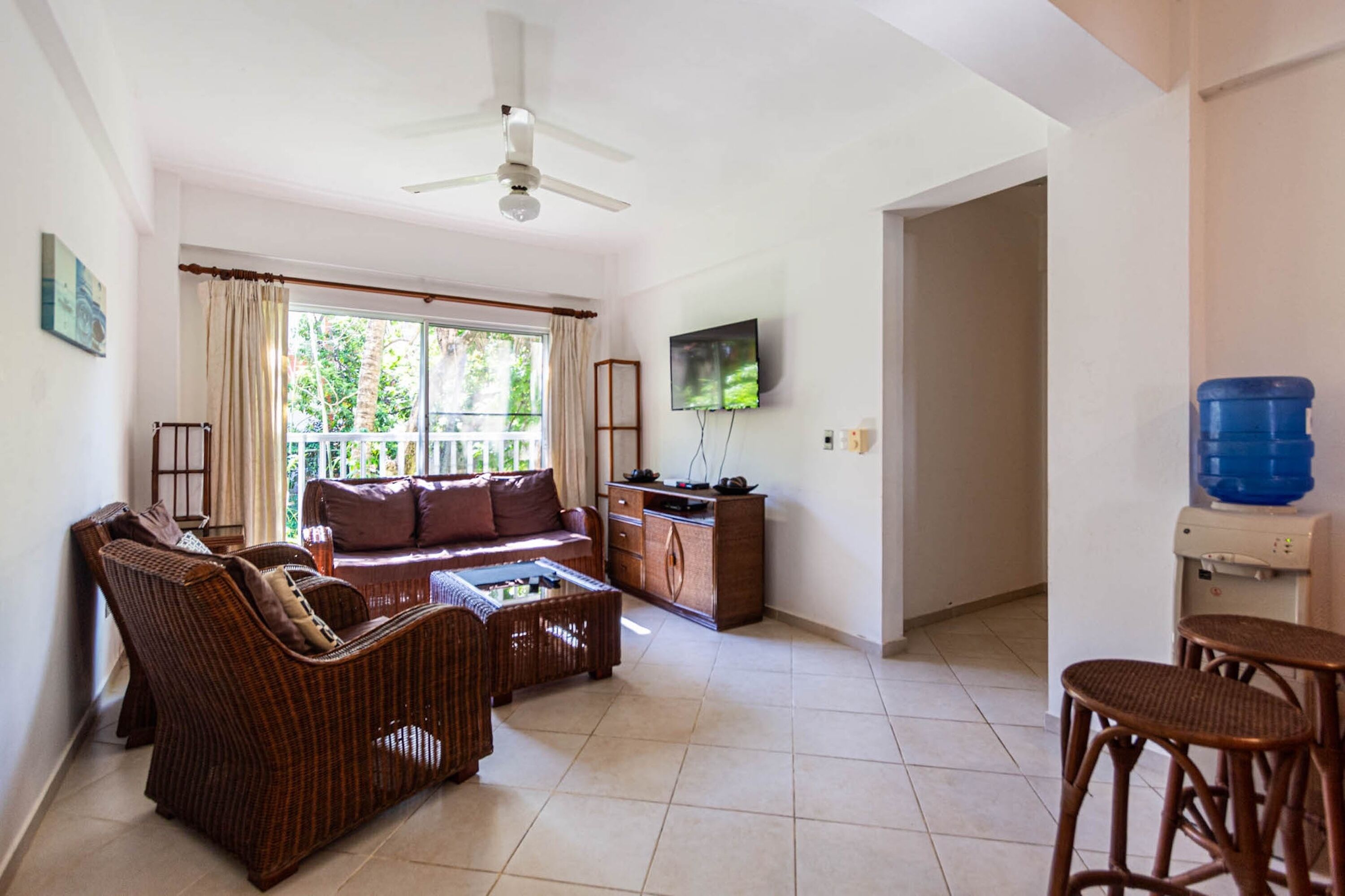 Appartamento, 2 camere da letto, balcone, vista giardino | Soggiorno