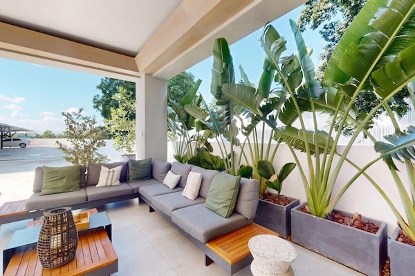 Luxury Apartment, Balcony, Pool View | Terrace/patio