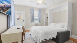 Desk, iron/ironing board, travel crib, WiFi