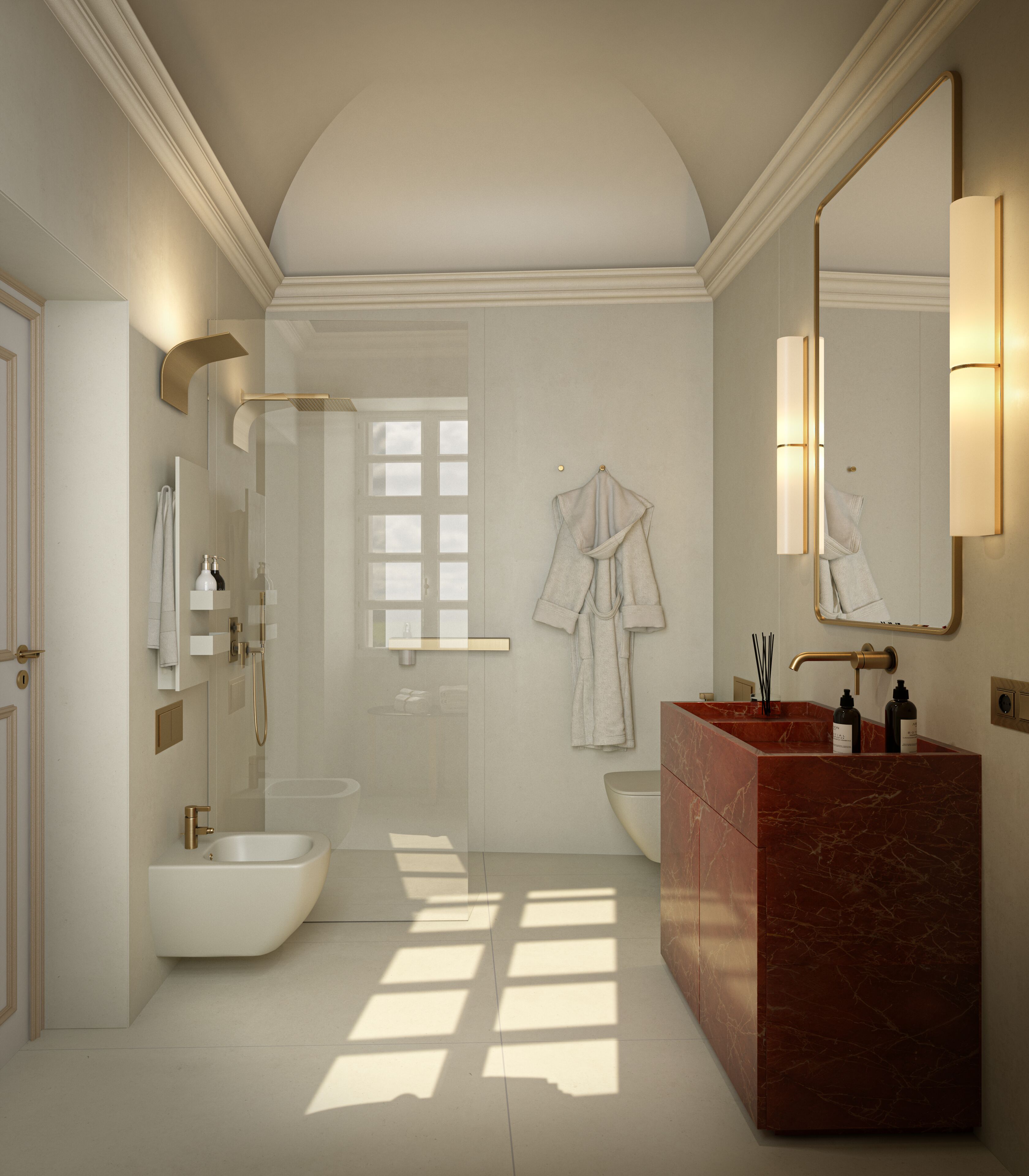  Heritage Grand Suite | Bathroom | Shower, free toiletries, hair dryer, bathrobes