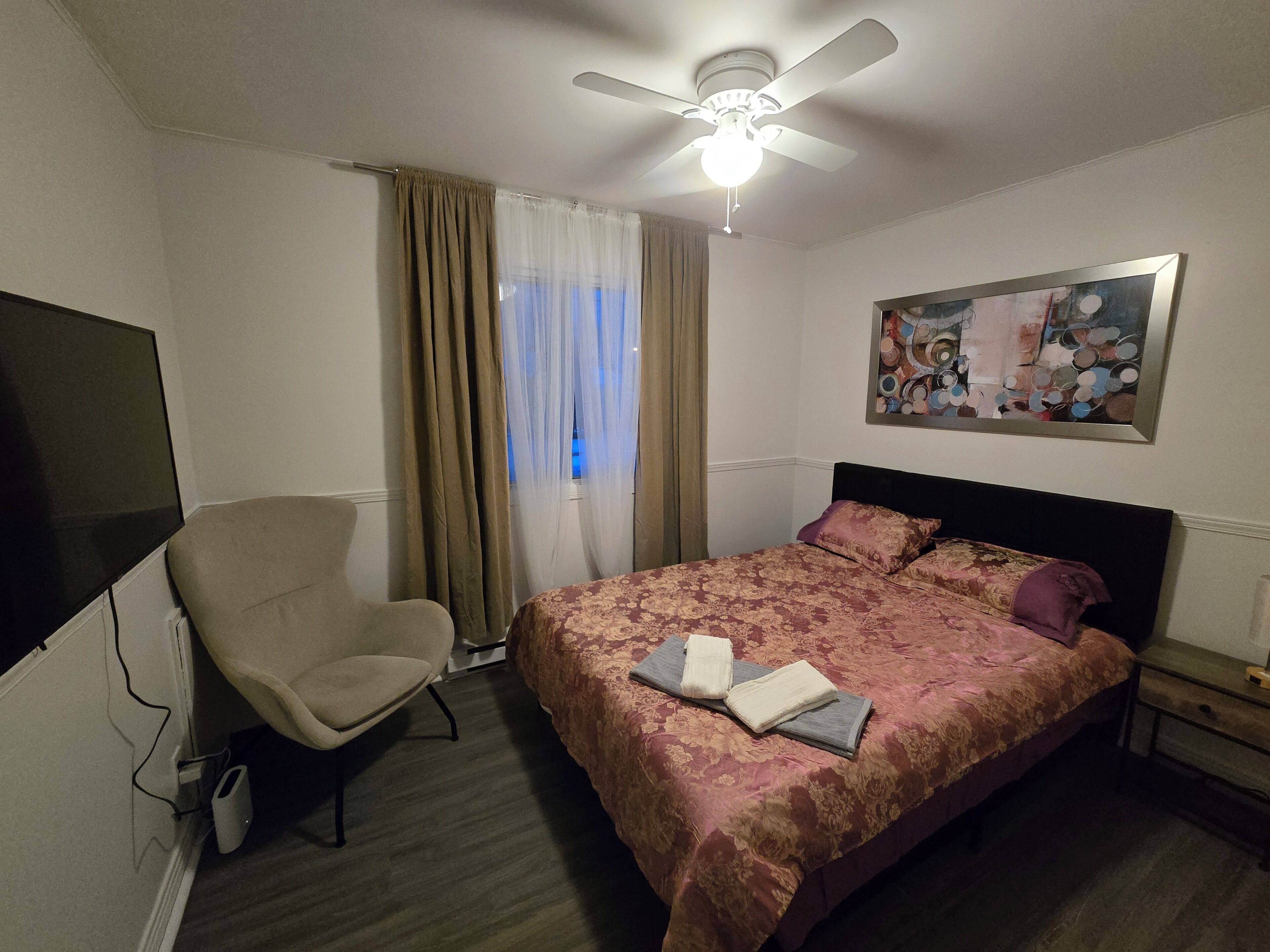 1 bedroom, WiFi, bed sheets