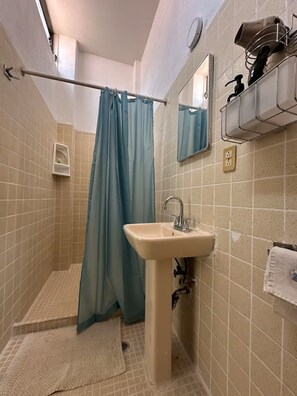 Bathroom - Quiet Guesthouse with private terrace-near Perisur (Ciudad de México)