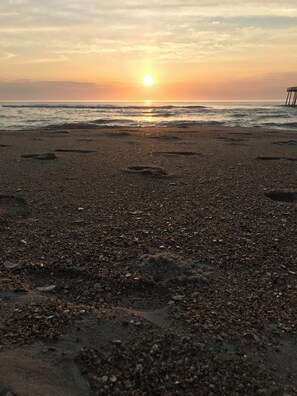 On the beach
