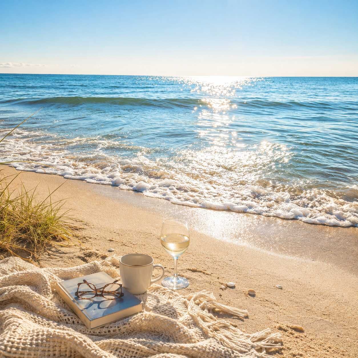 On the beach