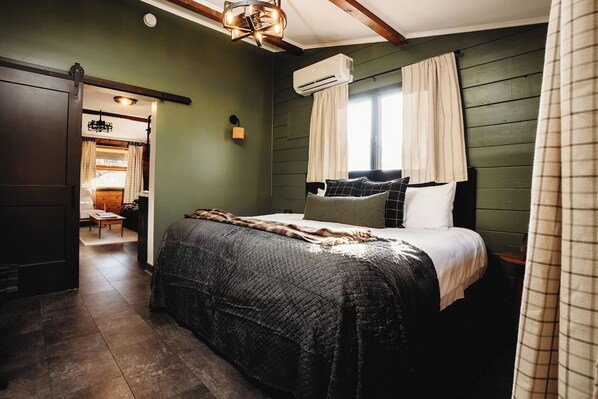 Iron/ironing board, travel crib, bed sheets