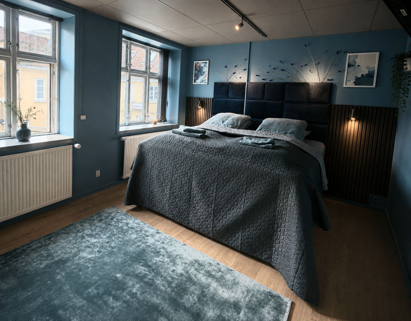 Deluxe dubbelrum eller tvåbäddsrum - uteplats - utsikt mot innergården | Gratis wi-fi