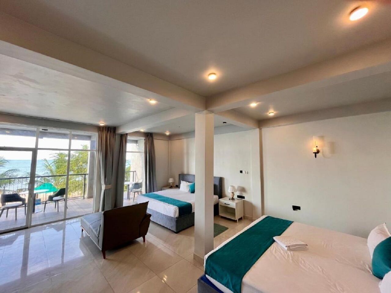 In-room safe, laptop workspace, blackout curtains, iron/ironing board