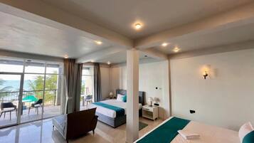 In-room safe, laptop workspace, blackout curtains, iron/ironing board