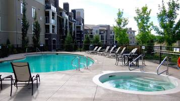 A heated pool