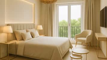 In-room safe, blackout curtains, soundproofing, free WiFi
