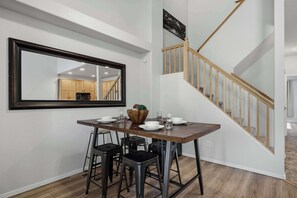 Dining - Modern Organic Townie | King Bed & Jacuzzi Tub (Fort Collins)