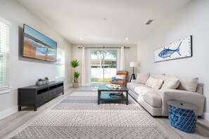Smart TV - 4BR Pet-Friendly Beach Home | Walk to Beach & Jacksonville Beach Pier | Fenced Yard (Jacksonville Beach)