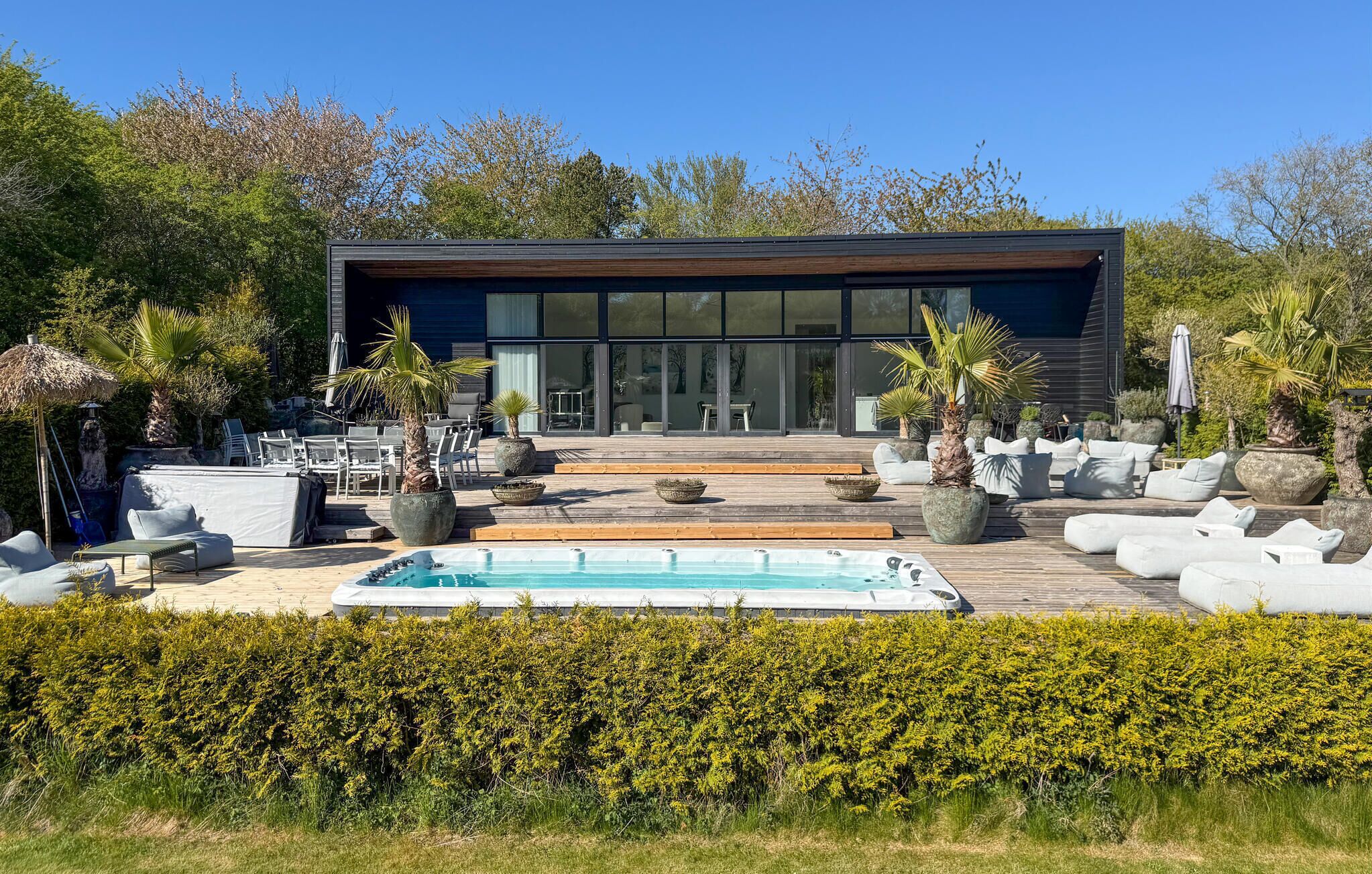 A heated pool