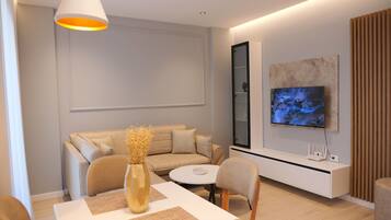 Appartement Confort, 2 chambres, balcon, vue ville | Intérieur