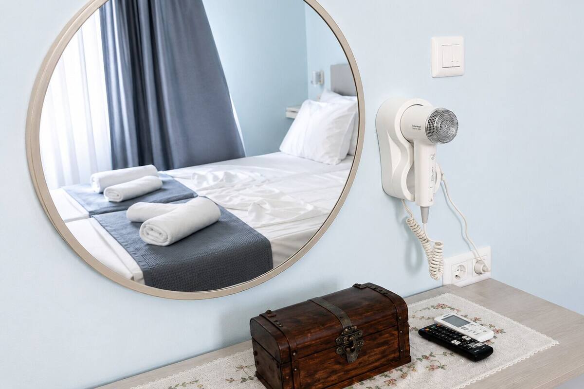 Apartemen Keluarga, pemandangan laut | Setrika/meja setrika dan Wi-Fi gratis
