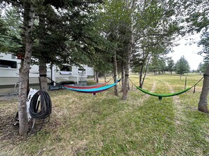 Property grounds - Montana Moon on the Lake "White Hawk" RV #3 (Babb)
