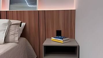Standard Apartment | Laptop workspace, blackout drapes, iron/ironing board, WiFi (free)
