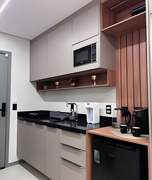 Private kitchen - Beach Class Meireles by HostFácil (Fortaleza)