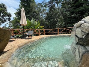 Pool - Unique & peaceful forest cabin with pool & trails (Venecia)