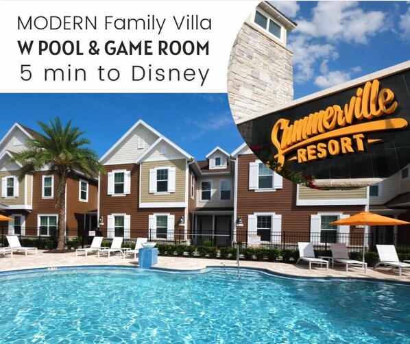 Pool - Amazing Family Villa 5min-disney BBQ 128 (Kissimmee)