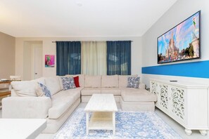 Townhome, Multiple Beds, Pool Access, Pool View (SLA102-2186-5-GP) | Living area - Comfy Vacation Home @solara! (Kissimmee)