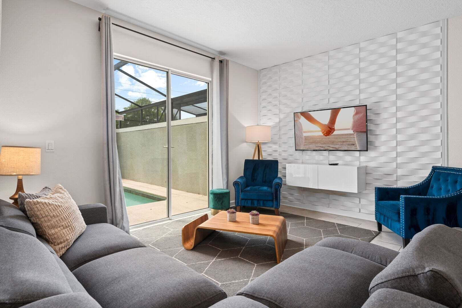 Ferienhaus, Mehrere Betten, Poolzugang, Poolblick (STL122-4985-4-GP) | Wohnbereich