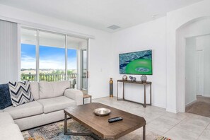 Townhome, Multiple Beds, Pool Access, Pool View (CHG106-1081-3) | Living area - Spacious 3BR Home in Champions Gate Near Disney (Davenport)
