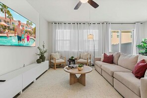 Townhome, Multiple Beds, Pool Access, Pool View (CB101-5123-4-G) | Living area - Newly Renovated! Charming Challet at Compass Bay (Kissimmee)