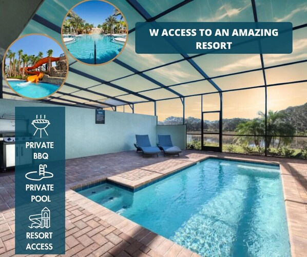 Pool - Spacious 5-bedroom Villa With Private Pool in Davenport (Davenport)