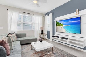 Townhome, Multiple Beds, Pool Access, Pool View (CB102-5134-4-GS) | Living area - Townhouse w/ Hot Tub Near Disney Sleeps 12 (Kissimmee)