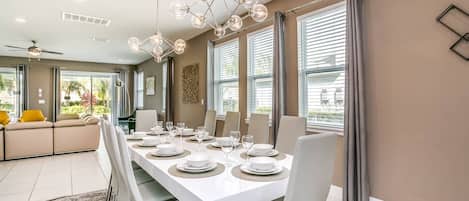House, Multiple Beds, Pool Access, Pool View (ENC101-7736-9-GP) | Dining