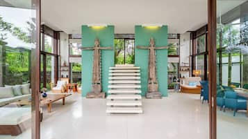 Villa de lujo, 3 habitaciones, alberca privada | Interior