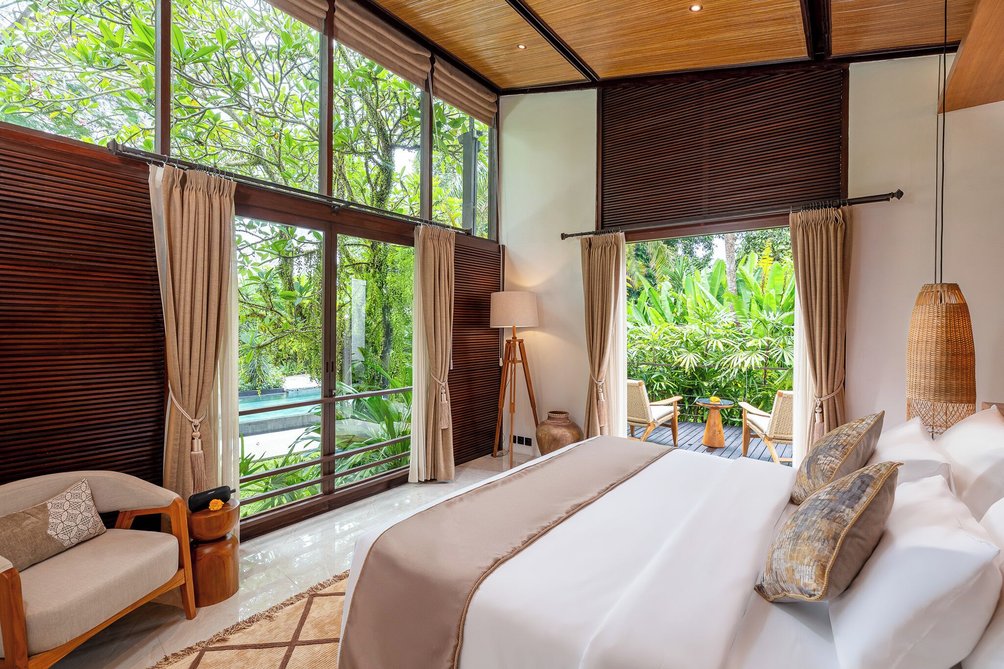 Vila Mewah, 3 kamar tidur, kolam renang pribadi | Minibar gratis, brankas, dan didekorasi berbeda-beda