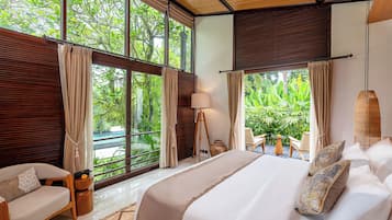 Vila Mewah, 3 kamar tidur, kolam renang pribadi | Minibar gratis, brankas, dan didekorasi berbeda-beda