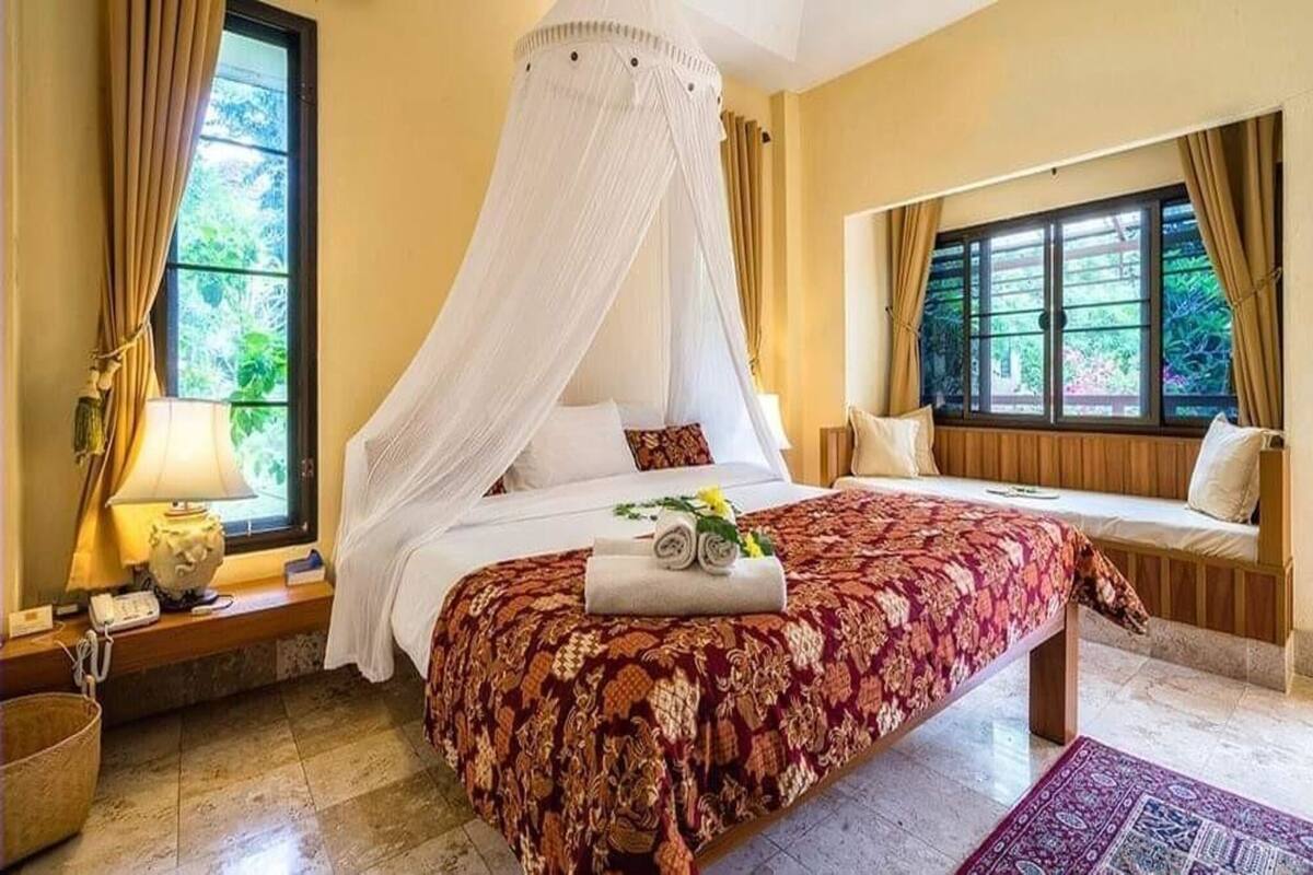 Deluxe-Doppelzimmer | Schreibtisch, Verdunkelungsvorhänge, kostenloses WLAN, Bettwäsche