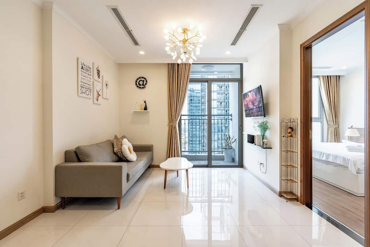 อพาร์ทเมน  ท์, 1 ห้องนอน, ระเบียง, วิวเมือง | โต๊ะทำงาน, Wi-Fi ฟรี