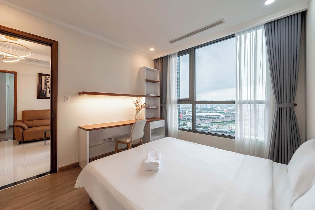 อพาร์ทเมนท์, 3 ห้องนอน, ระเบียง, วิวเมือง | โต๊ะทำงาน, Wi-Fi ฟรี