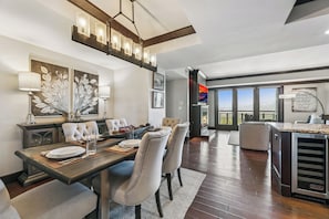 Luxury Condo, 3 Bedrooms, Valley View, Slope side | Private kitchen | Full-size fridge, microwave, oven, stovetop - Constellation Luxury Residences (Truckee)