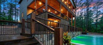 Luxury Cabin w/ Private Pool, Hot Tub & ATV Access