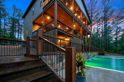 Luxury Cabin w/ Private Pool, Hot Tub & ATV Access