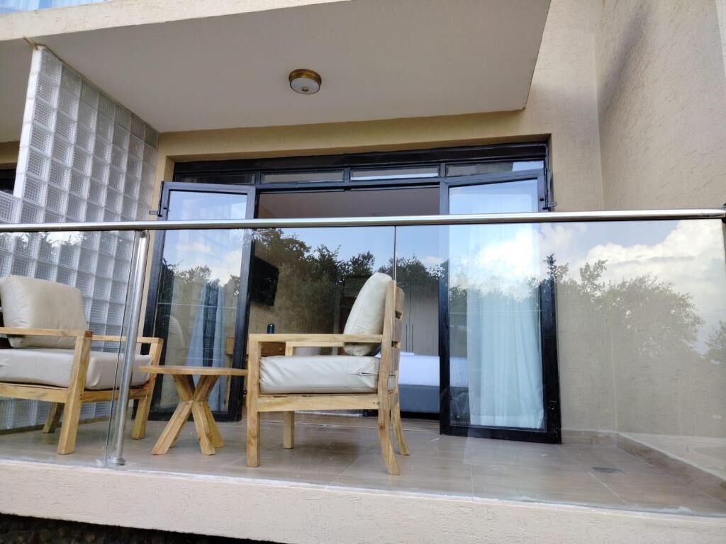 Chambre Double Deluxe, balcon, vue montagne | Terrasse/Patio