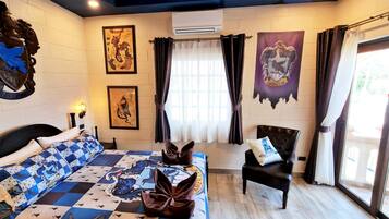 Luxury Villa, Private Pool | In-room safe, desk, laptop workspace, blackout curtains